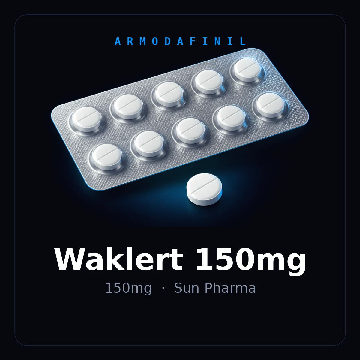 Waklert 150mg — armodafinil by Sun Pharma | NeuroPeak